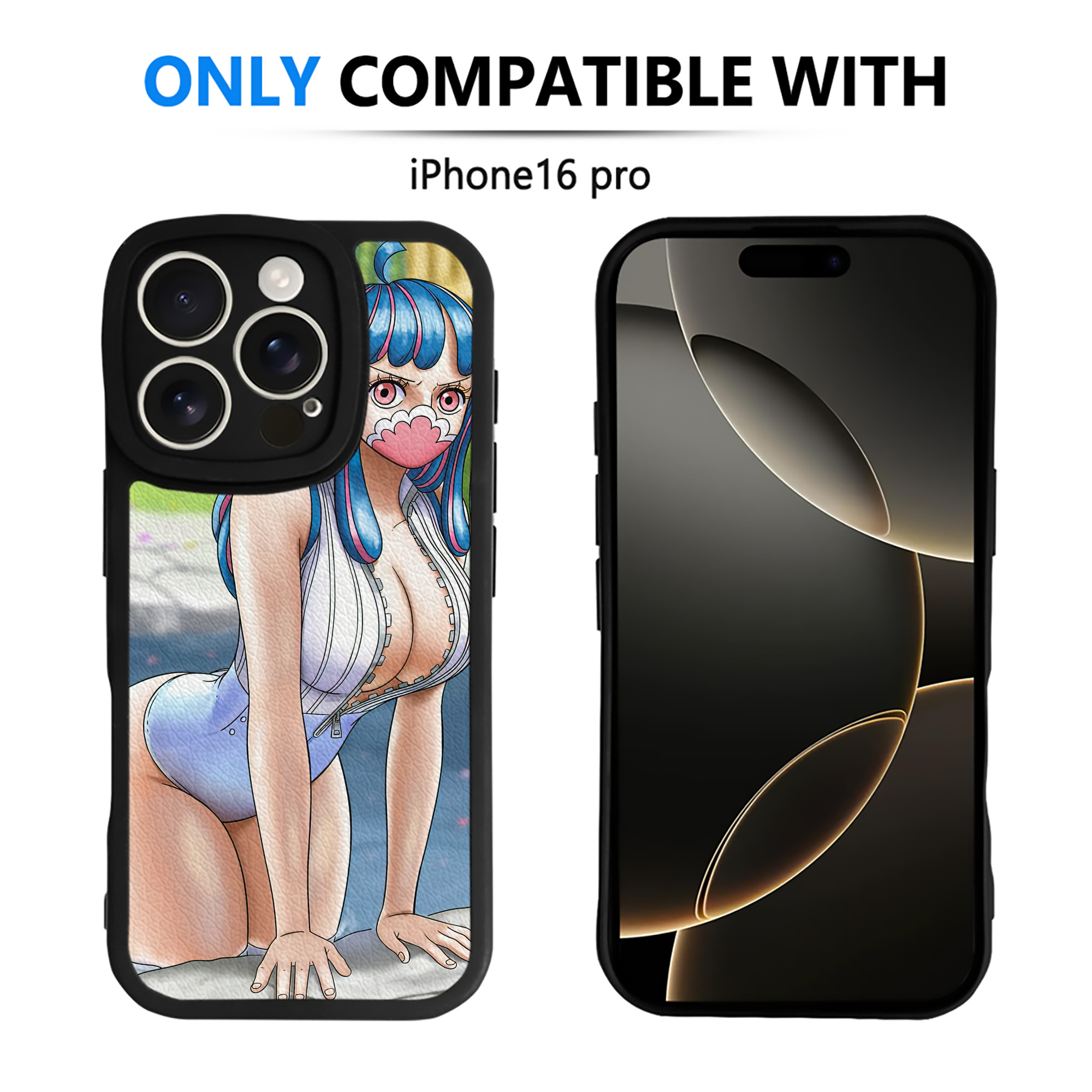（画像用） ワンピース ONE PIECE 【iPhone 16シリーズ対応】シリコンスマホケース（レザー調） 材質：シリコン